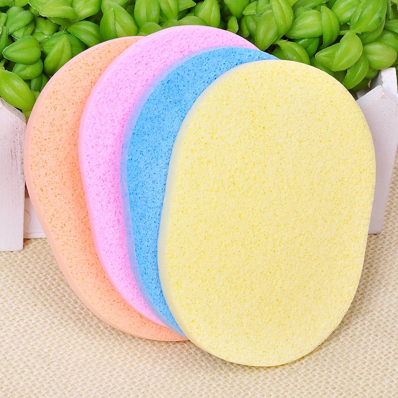Professional Soft Sponge Cosmetic Puff Beauty Makeup Foundation Contour Facial Sponges Powder Puff Cleaning Puff Random Color
